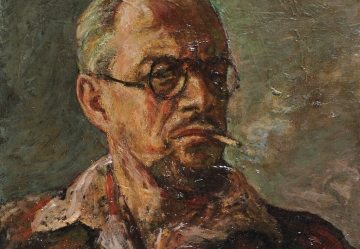 Юстицкий В.М. Автопортрет. 1949. Холст, масло. 57х43,5 (СГХМ, Ж-3949)