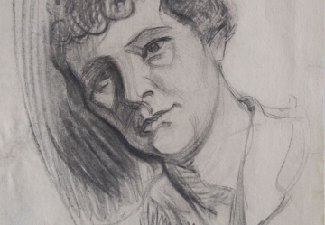 Портрет матери (ранее – Женская голова. Набросок). 1919