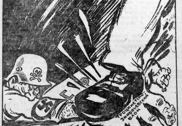 Франц Весели. Раздавить навсегда щупальца фашизма. Газета 'Коммунист' (Саратов), 22 августа 1936 г.